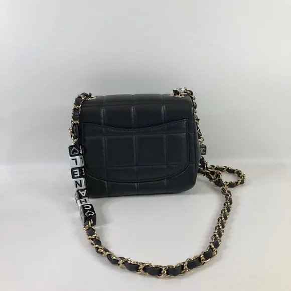 【134MK】Chanel Mini Lambskin Resin Square Monacoco Flap Sku# 85463 (Gently Used) - Picture 2 of 8